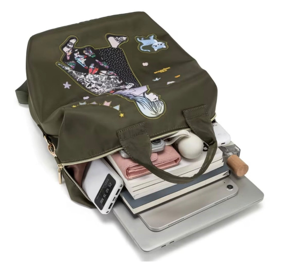 backpack bag handbag boho retro vintage embroidery